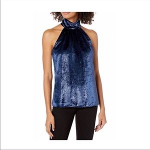 Ramy Brook Shiny Velvet Sleeveless Pam Top